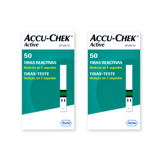 Accu-Chek Active Tiras Reactivas 2 cajas (100 tiras)