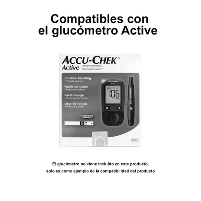 Accu-Chek Active Tiras Reactivas 2 cajas (100 tiras)