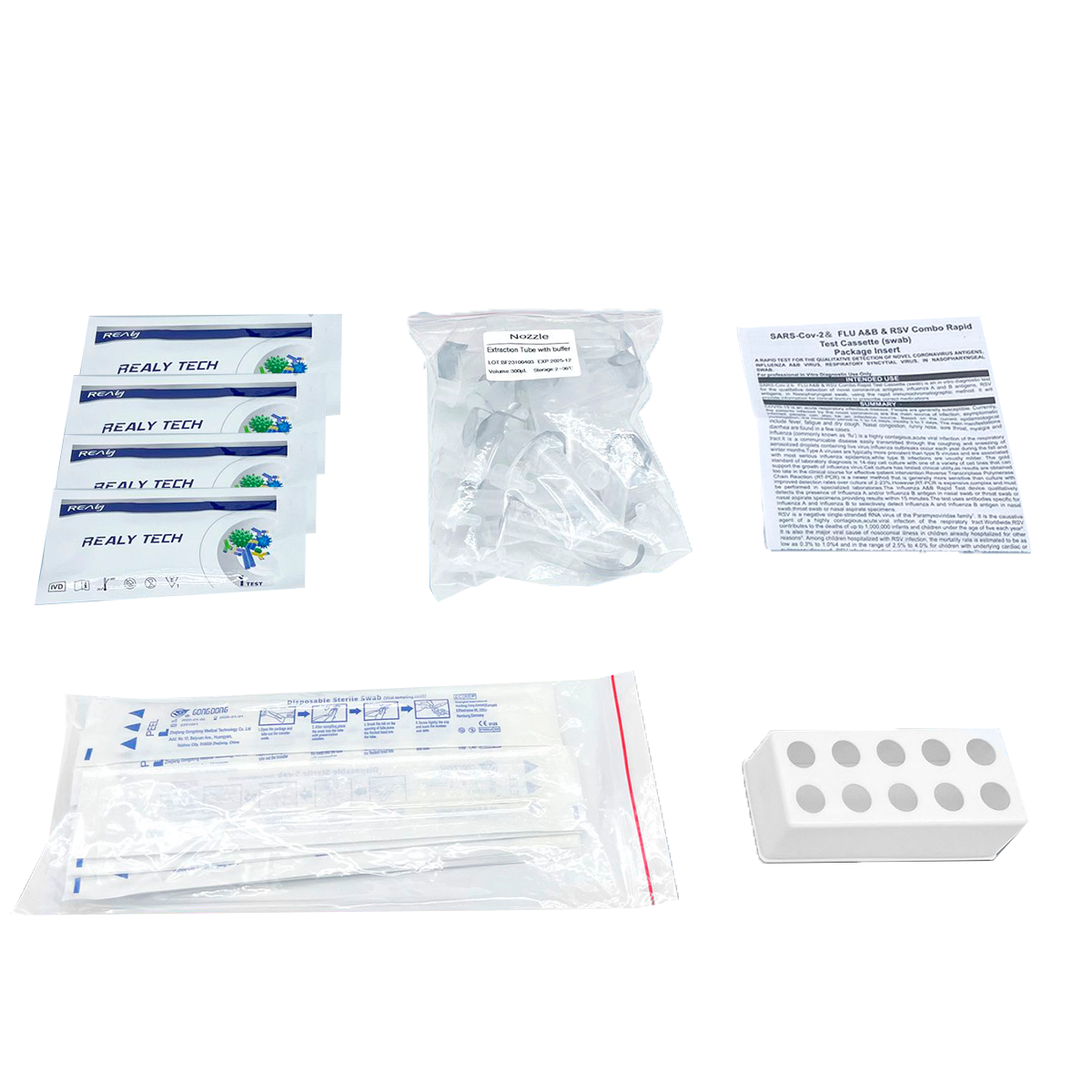 SARS-COV-2 & FLU A&B & RSV COMBO Rapid Test Casssette (swab)