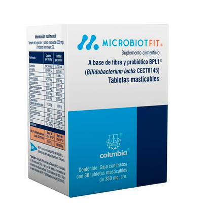 Microbiot Fit  Con 30 Tabletas Masticables Suplemento Alimenticio